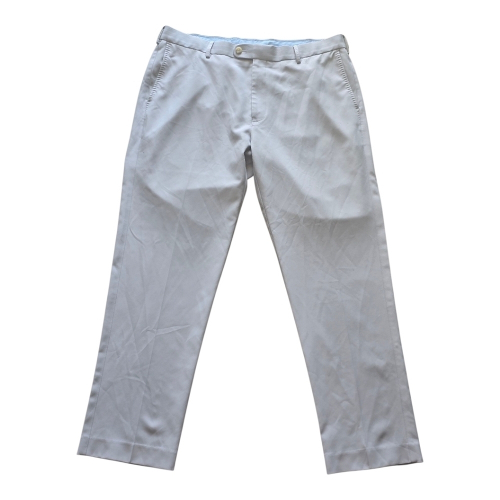 Peter Millar Dress Pants Men's Sz 36x30 Classic Gray Flat Front
